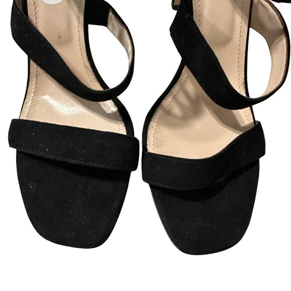 NWT C LA CANADIENNE BLACK STILETTO STRAPPY HEELS - Picture 4 of 4